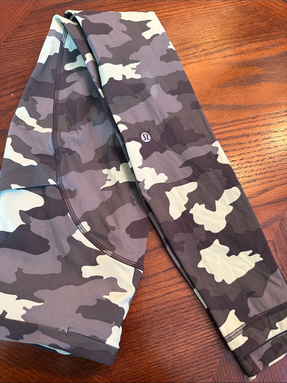 lululemon athletica Camo Leggings in Olive, Taupe, and Black